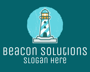 Beacon - Coast Lighthouse Tower logo design