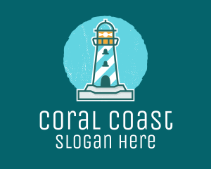 Coast Lighthouse Tower logo design