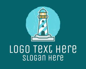Coast Lighthouse Tower Logo