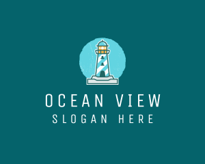 Coast Lighthouse Tower logo design