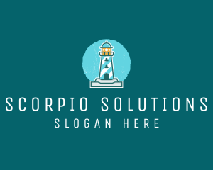 Coast Lighthouse Tower logo design