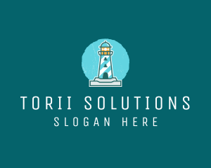 Coast Lighthouse Tower logo design