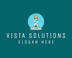 Coast Lighthouse Tower logo design