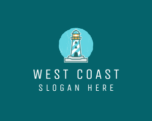 Coast Lighthouse Tower logo design