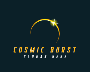 Cosmic Solar Eclipse logo design