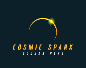 Cosmic Solar Eclipse logo design