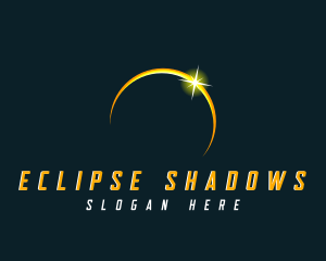 Cosmic Solar Eclipse logo design