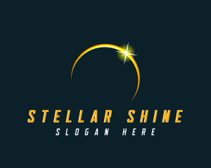 Cosmic Solar Eclipse logo design