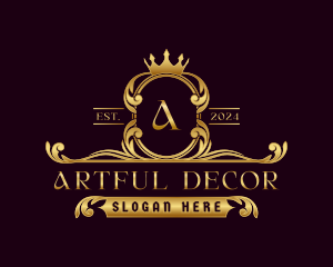 Crown Crest Decorative logo design