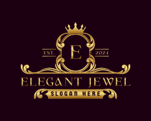 Crown Crest Decorative logo design