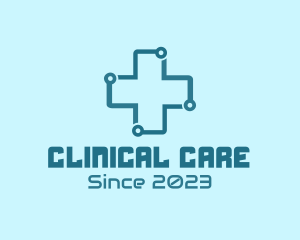 Tech Medical Cross logo design