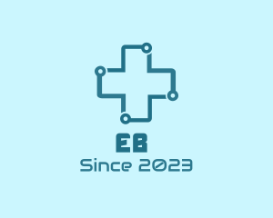 Clinic - Tech Medical Cross logo design