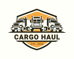 Truck Transport Cargo logo design