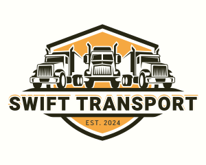 Truck Transport Cargo logo design