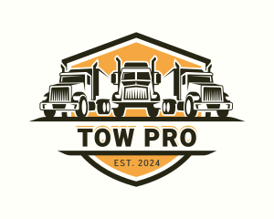 Tow - Truck Transport Cargo logo design