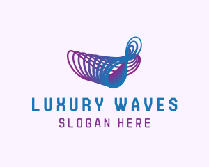 Wave Infinity Ribbons logo design