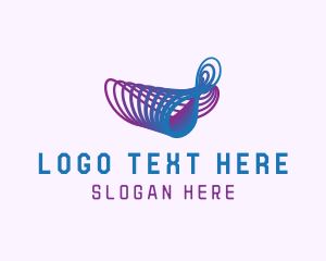 Digital Marketing - Wave Infinity Ribbons logo design