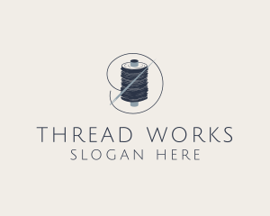 Thread - Tailoring Needle Thread logo design