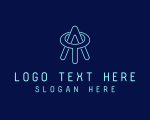 Telecom - Generic Digital Letter AT logo design