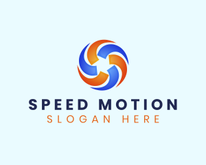 Motion - Spiral Motion Ai logo design