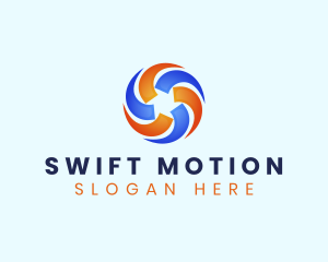 Motion - Spiral Motion Ai logo design