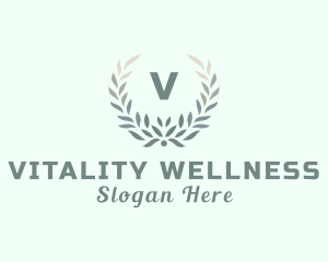 Natural Wreath Wellness Spa logo design