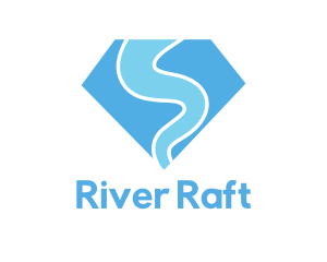 Blue River Diamond logo design