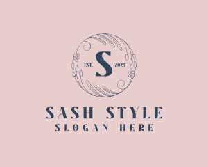 Organic Floral Wellness Salon logo design