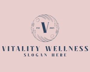 Organic Floral Wellness Salon logo design