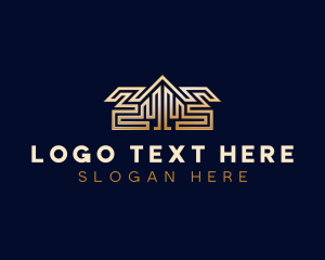 Roof - Roof Builder Roofing logo design