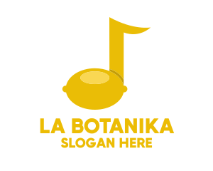 Lemon Musical Note Logo