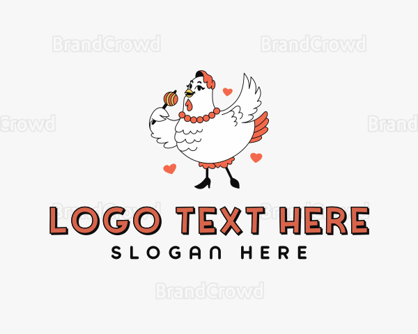 Chicken Sausage Restaurant Logo