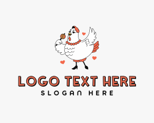 Fried Chicken - Chicken Sausage Restaurant logo design