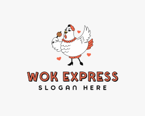 Chicken Sausage Restaurant logo design