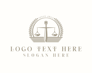 Law - Legal Justice Scale logo design