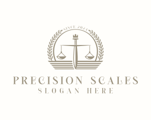 Legal Justice Scale logo design