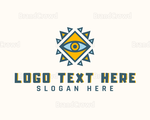 Geometric Ancient Eye Logo