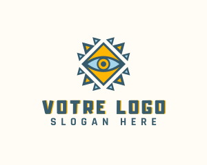 Geometric Ancient Eye Logo