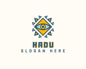 Mystical - Geometric Ancient Eye logo design