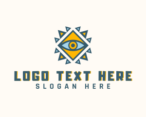 Geometric Ancient Eye Logo