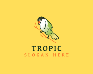 Parrot Tropical Bird  logo design