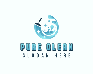 Squeegee Sweep Sanitation logo design