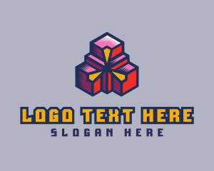 Digital Geometric Boxes logo design