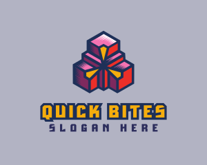 Digital Geometric Boxes logo design