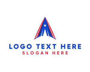 Usa - Business Arrowhead Star Letter A logo design