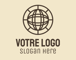 Space - Brown Global Sphere logo design