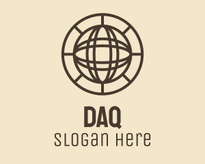 International - Brown Global Sphere logo design