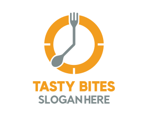 Meal - Meal Time Clock logo design