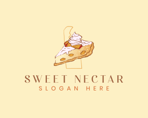 Creamy Peach Pie logo design