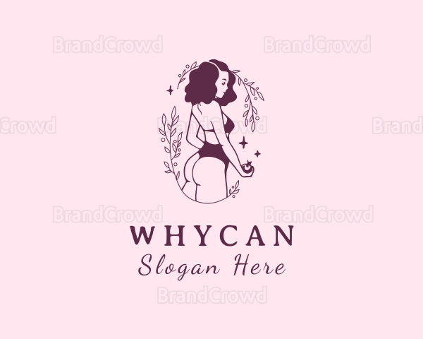Ornamental Woman Bikini Logo